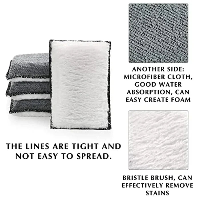 Microfiber Cleaning Sponge Set Double Sided Car Detailing Sponges And Towels Fall 2025 Gift Idea