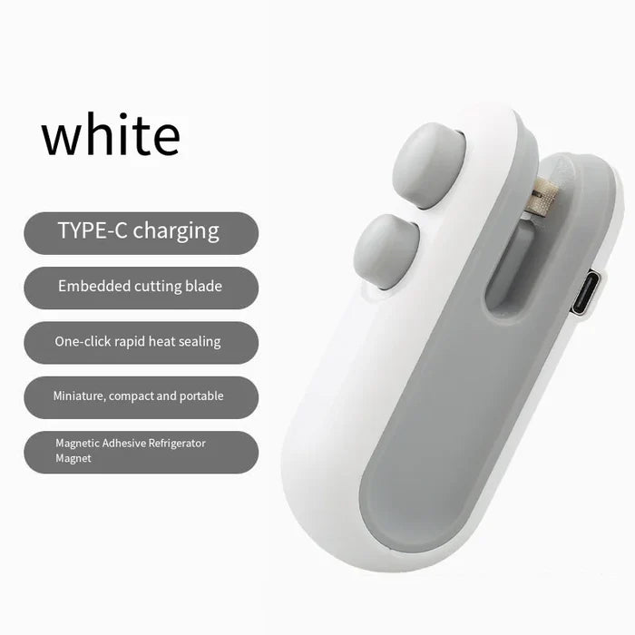Mini Heat Sealer USB Rechargeable Handheld Food Sealer Portable Bag Clip 2026 Home Essentials