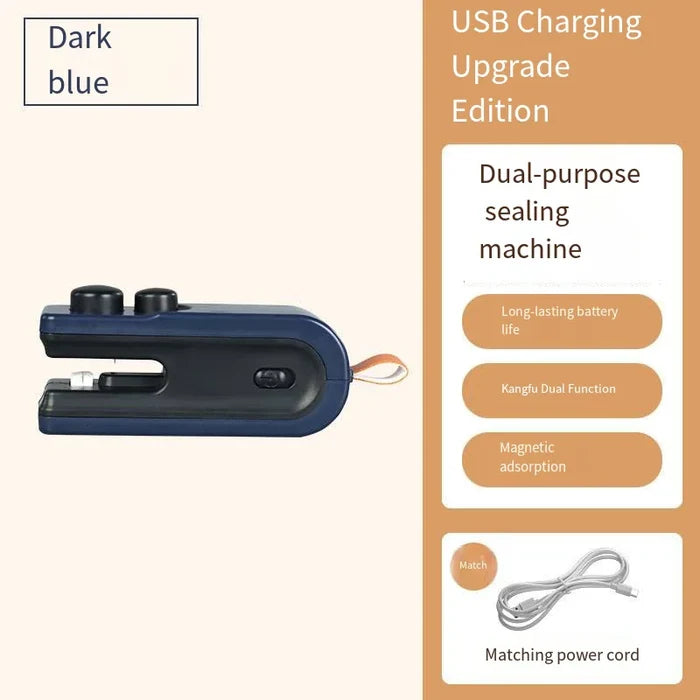 Mini Heat Sealer USB Rechargeable Handheld Food Sealer Portable Bag Clip 2026 Home Essentials