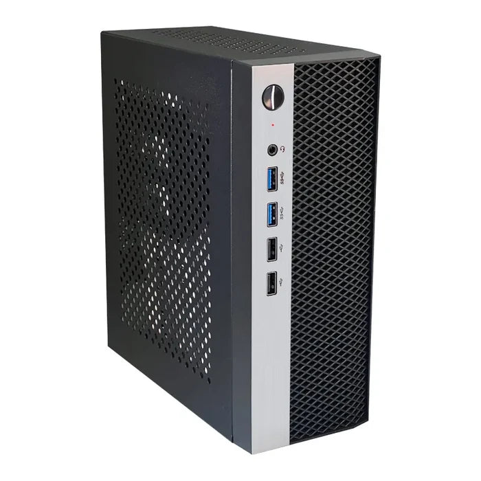 Mini ITX HTPC Case 1U PSU Support Mesh Compact Home Theater