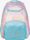 Mochila Roxy Shadow Swell Printed Celeste Floreado
