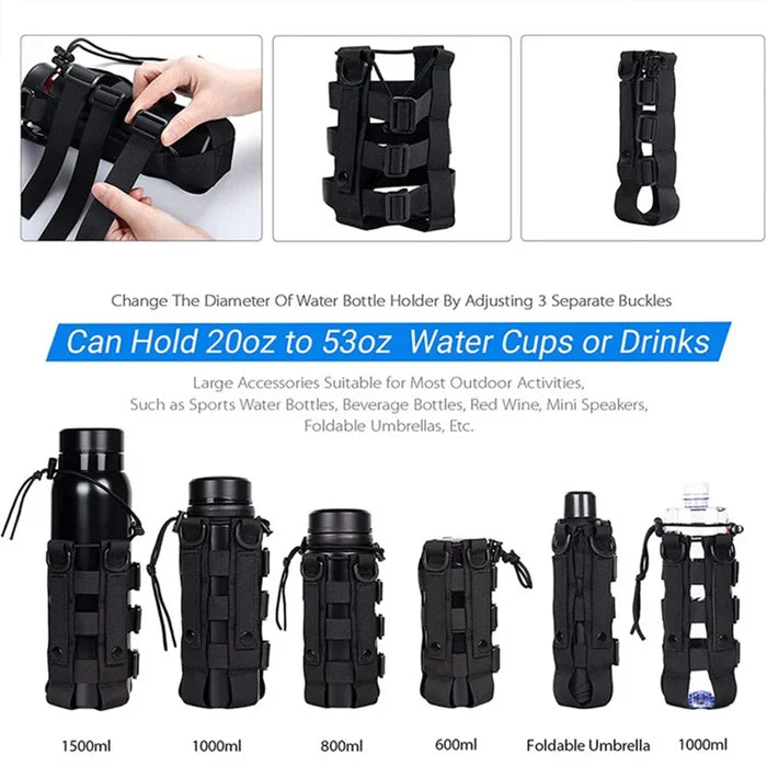 Molle Water Bottle Bag Multitool Pouch Carrier For Hiking And Camping Fall 2025 Outdoor Gear Gift