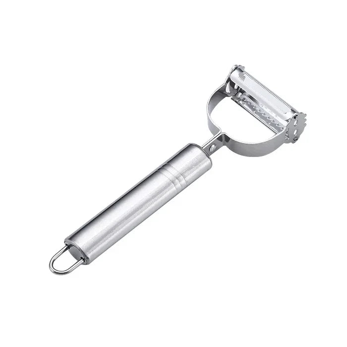 Multifunctional Stainless Steel Kitchen Peeler - Durable Vegetable and Fruit Slicer for Easy Household Use