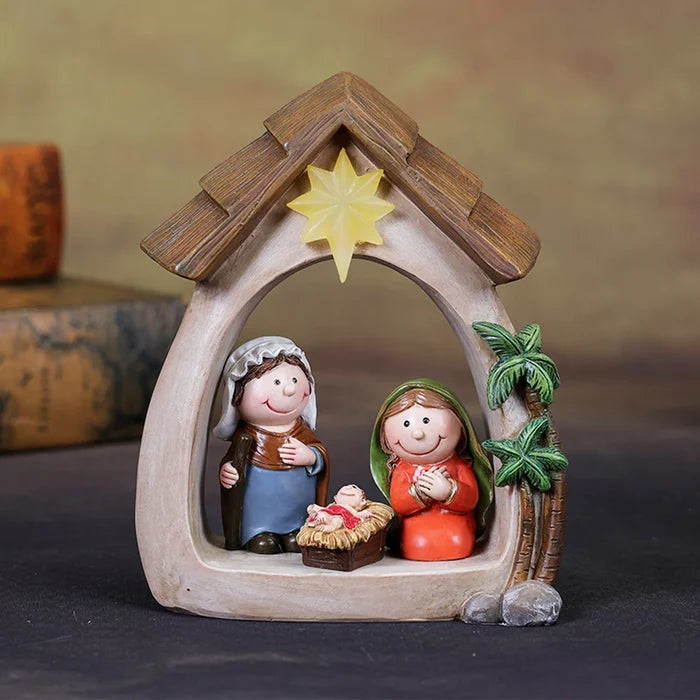 Nativity Figurines 12-Piece Lighted Holy Family Scene For Christmas Tabletop Decor 2025 Trend