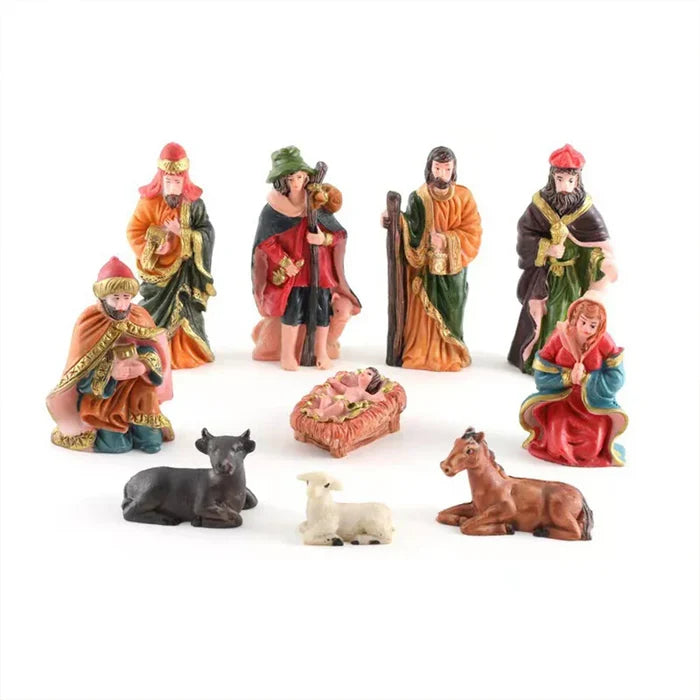 Nativity Figurines Set 10 Piece Christmas Classic Nativity Scene Decor Holiday 2025 Gift Idea
