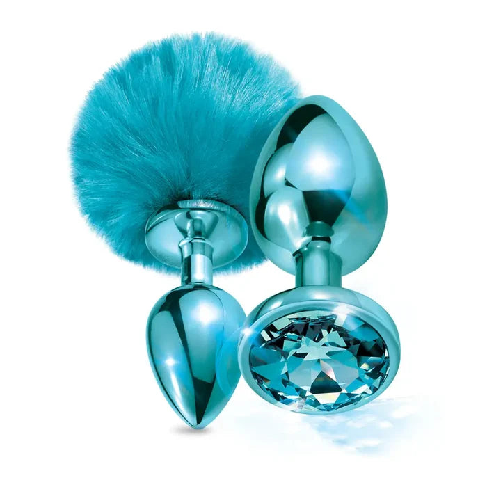Nixie Metal Butt Plug Set - Blue