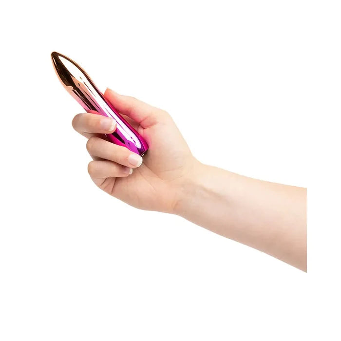 Nu Sensuelle Aluminum 60SX Amp Warming Vibrator - Rose Gold