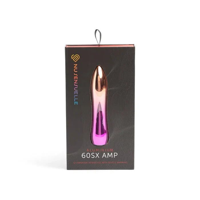 Nu Sensuelle Aluminum 60SX Amp Warming Vibrator - Rose Gold