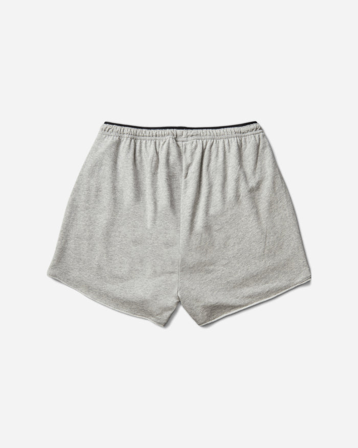 Mental Athletic Raw Cut Sweat Shorts Grey Melange Shorts Short ZBUW002JY02 GRY0404