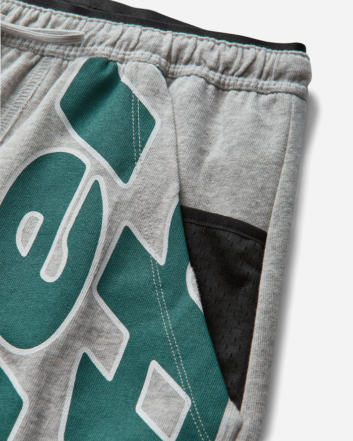 Mental Athletic Raw Cut Sweat Shorts Grey Melange Shorts Short ZBUW002JY02 GRY0404