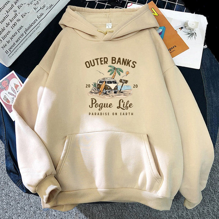 Oversized Cozy Unisex Hoodie - Pullover, Polyester, Casual