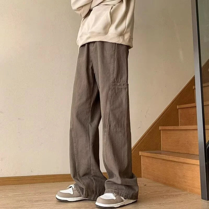 Oversized Mens Cargo Jeans - Wide Leg, Denim, Street