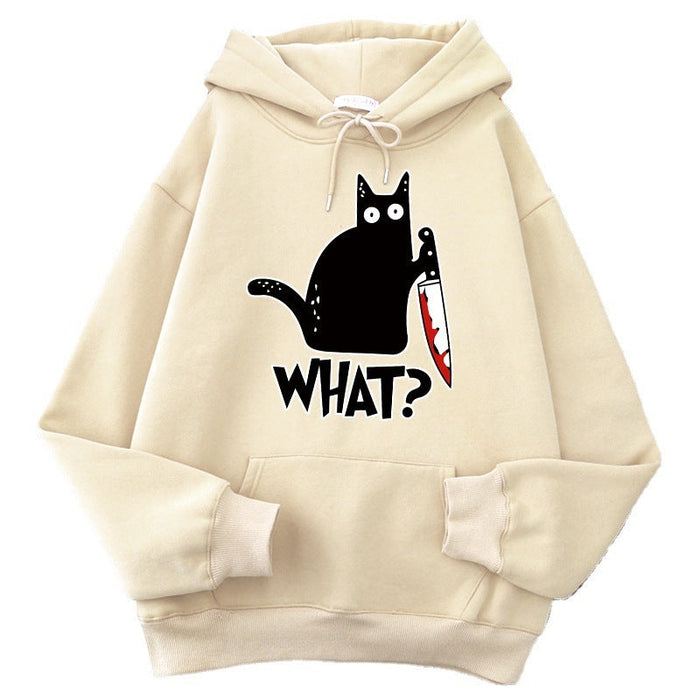 Oversized Men’s Hoodie - Graphic Pullover, Wool Lined Casual