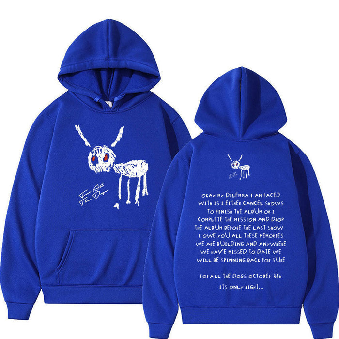 Oversized Men's Hoodie - Relaxed Spandex Blend, Streetwear