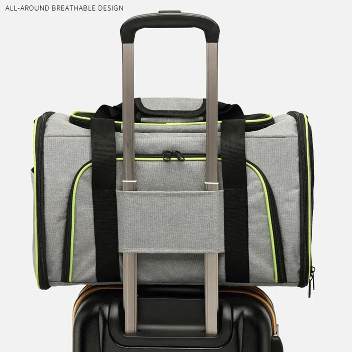 Pet Carrier Bag Up To 10kg Foldable Breathable Soft-Sided Travel Carrier Fall 2025 Safe Locking Zippers