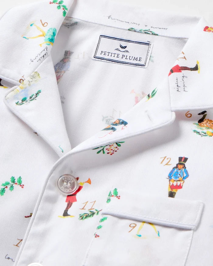 Petite Plume Children’s Twill Pajamas - 12 Days of Christmas