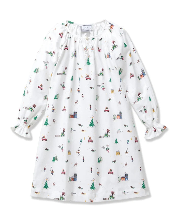 Petite Plume Delphine Nightgown - Holiday Town