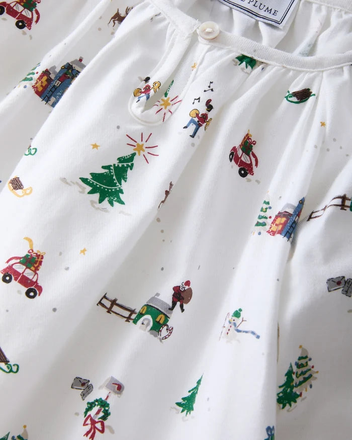Petite Plume Delphine Nightgown - Holiday Town