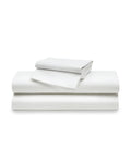 Petite Plume Luxe Sateen Cotton Bed Sheets - White