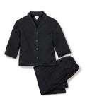 Petite Plume Olivia Wide Leg Pima Pajama Set - Black