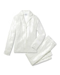 Petite Plume Women's Pajama Set in White Sequins