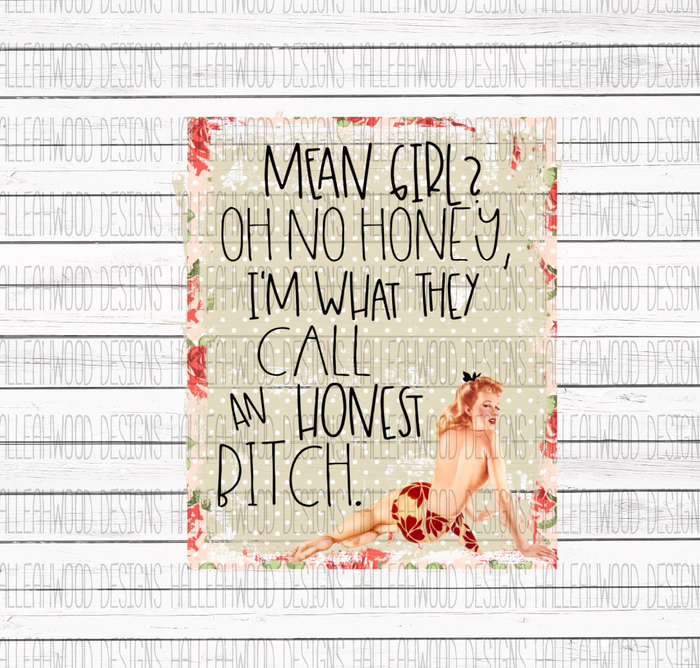 Pin Up girl- Honest Bitch