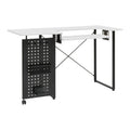 Pivot Panel Sewing Table White / Graphite