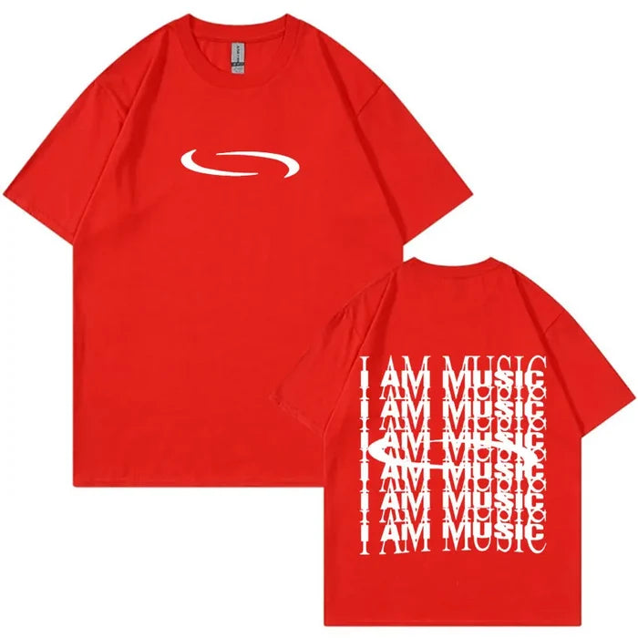 PlayBoi Carti ''I'm Music T-shirt'' Opium Ken Carson Tour Rap Fashion Hip Hop Oversized Tees