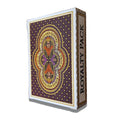 A deck of playing cards with Ethiopian-inspired artwork,  labeled 'ROYALTY PACK' on a colorful geometric background.