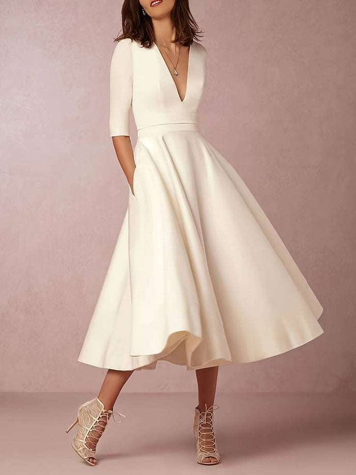 Plus Size Women's Summer Dress in Soft Cotton Blend, Elegant and Comfortable for Any Occasion-1