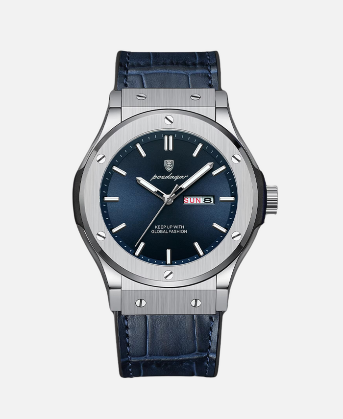 Hochwertige Herren Uhr – klassisches Design, Edelstahl, für Business und Freizeit 0