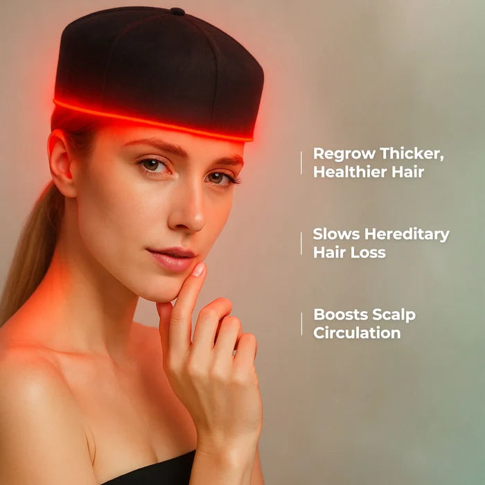 Red Light Therapy Cap Hair Growth Helmet Pain Free At Home