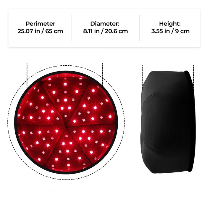 Red Light Therapy Cap Hair Growth Helmet Pain Free At Home