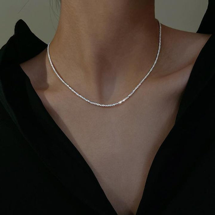 Refined women's silver necklace duo – minimalist design, 925 sterling silver, for everyday wear 1