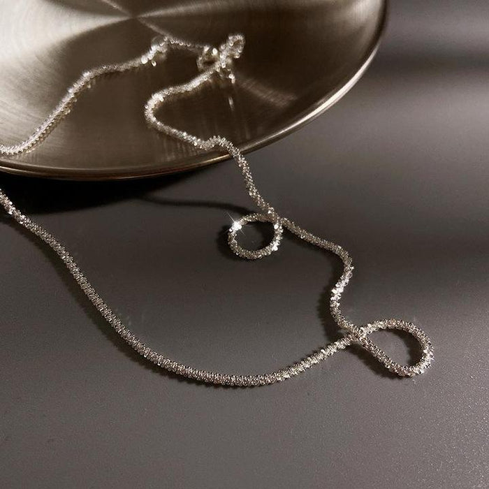 Refined women's silver necklace duo – minimalist design, 925 sterling silver, for everyday wear 3