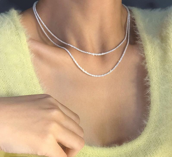 Refined women's silver necklace duo – minimalist design, 925 sterling silver, for everyday wear 4