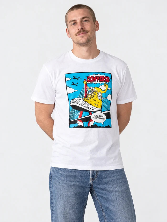 Remera Converse Comic Shoe Blanco — vista principal