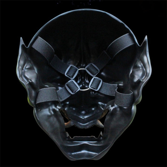 Resin Demon Mask Full Face Horned Cosplay Halloween 2025
