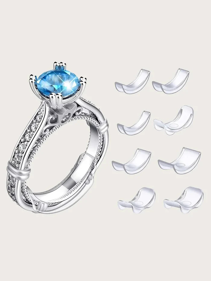 Ring Size Adjuster Clear Invisible Inserts, Adhesive Ring Reducer Set, Fall 2025 Nearly Discreet Secure Fit