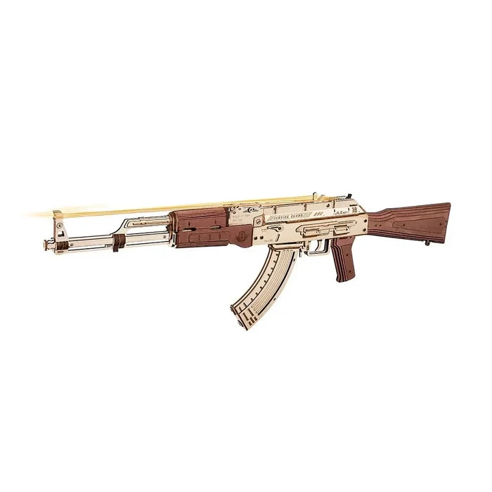 Robotime Rokr 3D Wooden Puzzle Toy Rifle Kit for Adults & Kids, Unique Gift