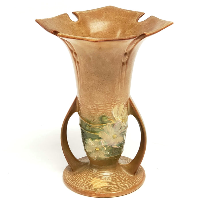 Roseville Pottery "Cosmos " Tan Vase 949-7 ~ 1940
