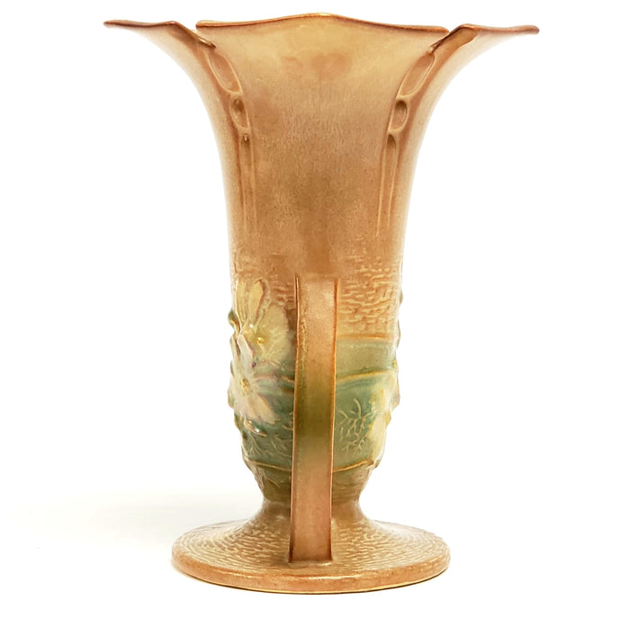 Roseville Pottery "Cosmos " Tan Vase 949-7 ~ 1940