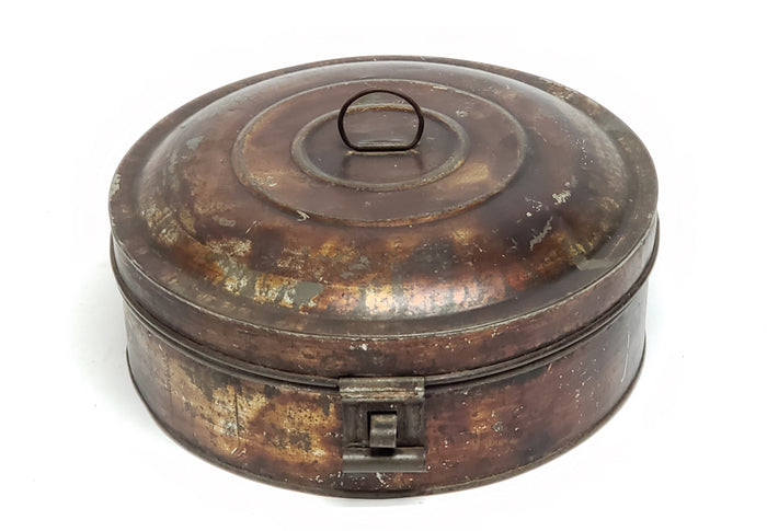 Round Spice Box Set with 6 Original Stenciled Spice Tins ~ c. Late 1800's