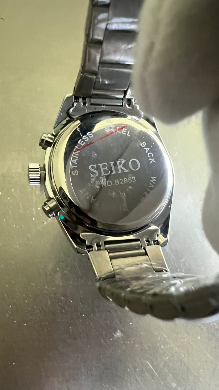Seiko Speedtimer Chronograph 40mm Quartz Stainless Steel Blue dial Watch