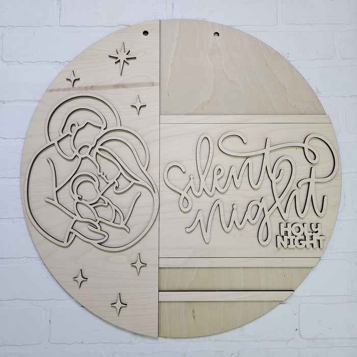 Silent Night Door Hanger