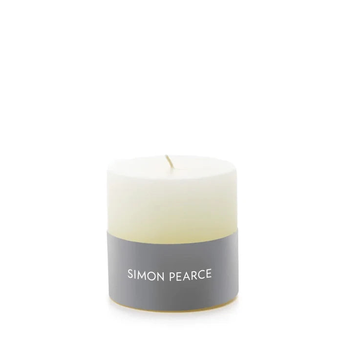 Simon Pearce Ivory Pillar Candle