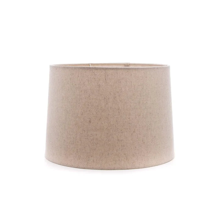 Simon Pearce Linen Barrel Shade - Natural - 13 inch