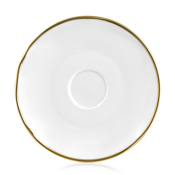 Simply Elegant Gold Tea Saucer by Anna Weatherley