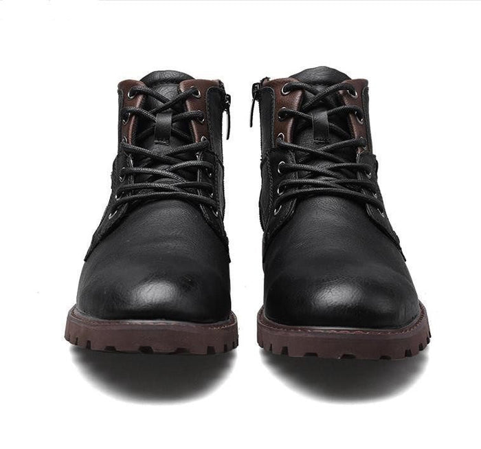 Slip Resistant Men's Work Boots - Low Shaft, PU Upper
