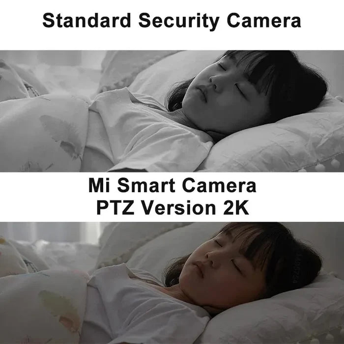 Smart Home Security Camera 360 Degree PTZ 2K 1296P AI Human Detection Night Vision Remote View 2025